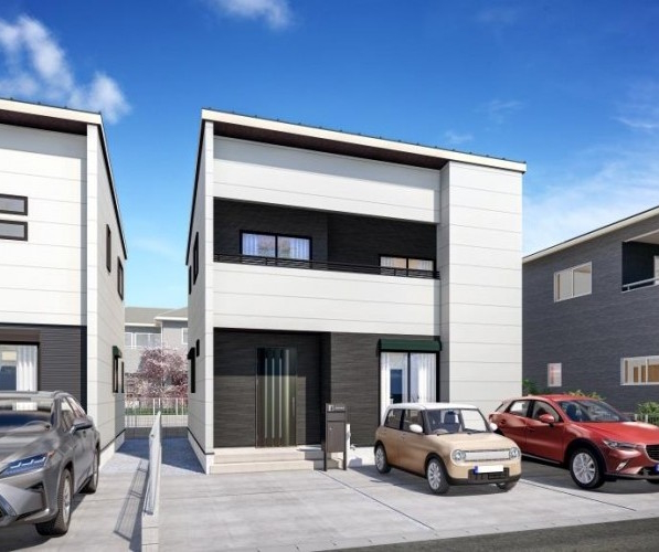 大和高田市有井B / シックなホワイト×ブラックデザイン！一年中快適な高気密高断熱な耐震住宅のイメージ画像