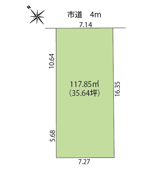 新潟市秋葉区北上２丁目 / 建築条件無しの整形地のイメージ画像