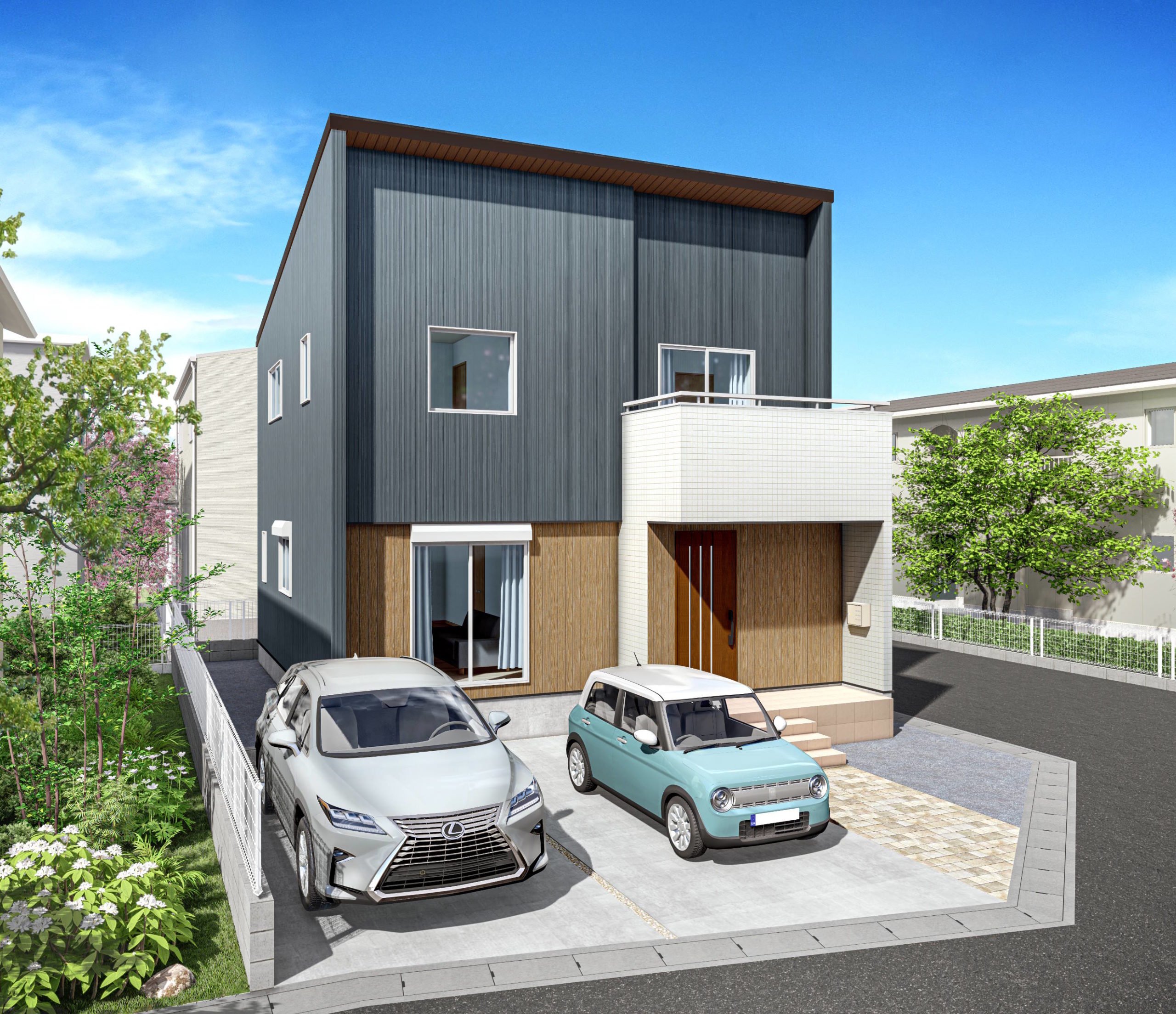 兵庫県高砂市中筋 / ダークグレーの高気密高断熱住宅のイメージ画像