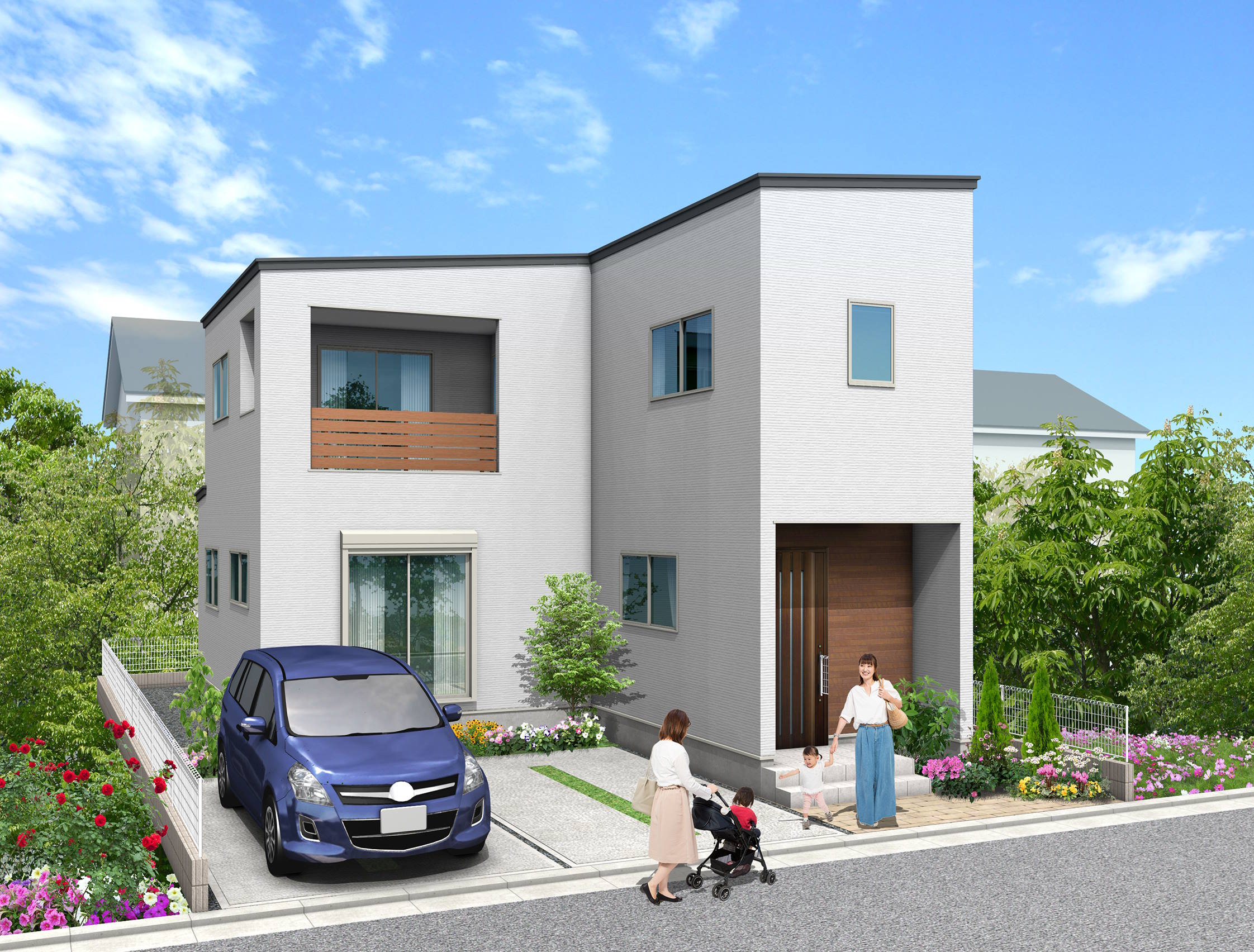 兵庫県尾上町口里 / ベランダ付の耐震＆高気密高断熱のハイグレード住宅のイメージ画像